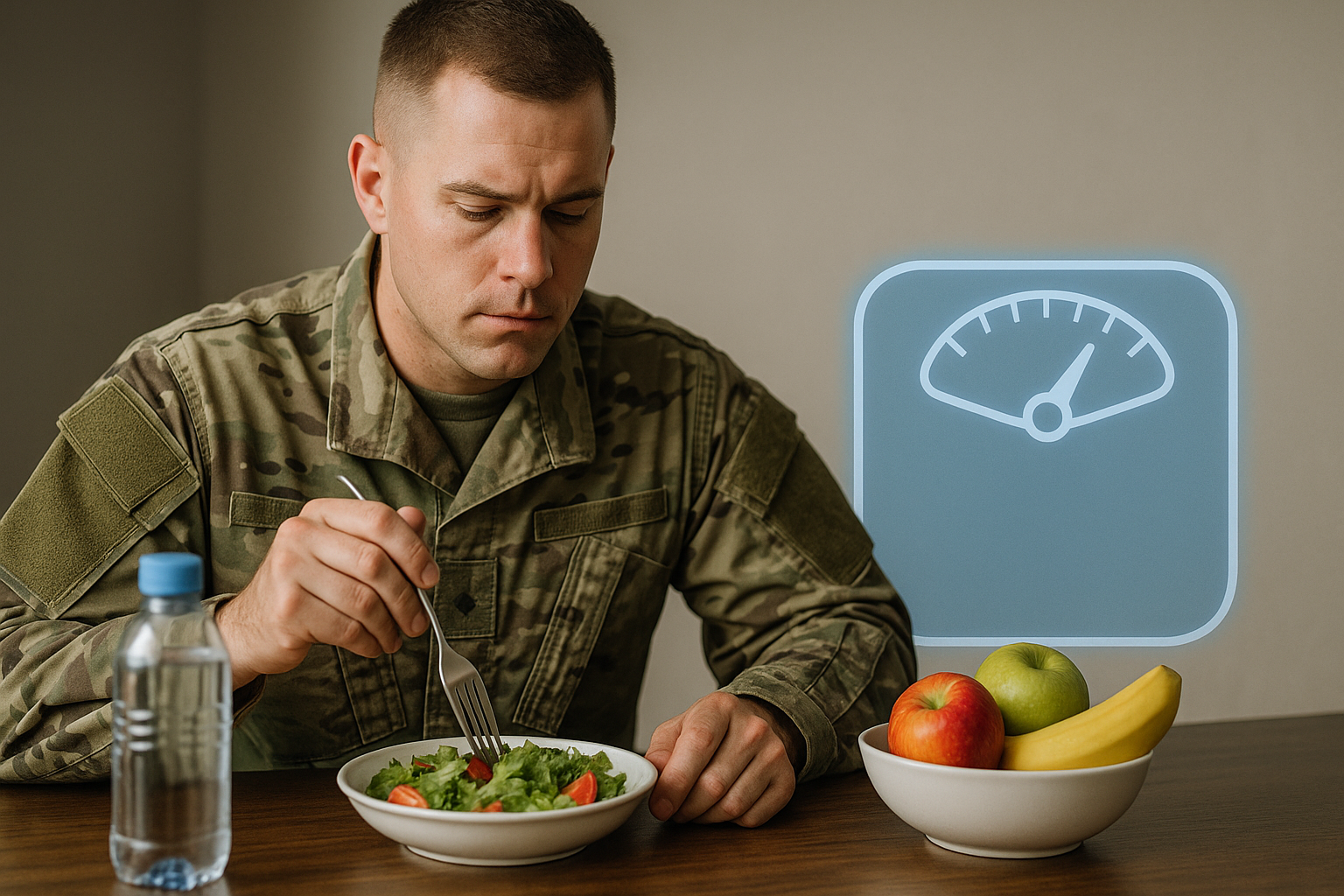 Militaire en train de faire un régime, perdre 8kg en 1 semaine